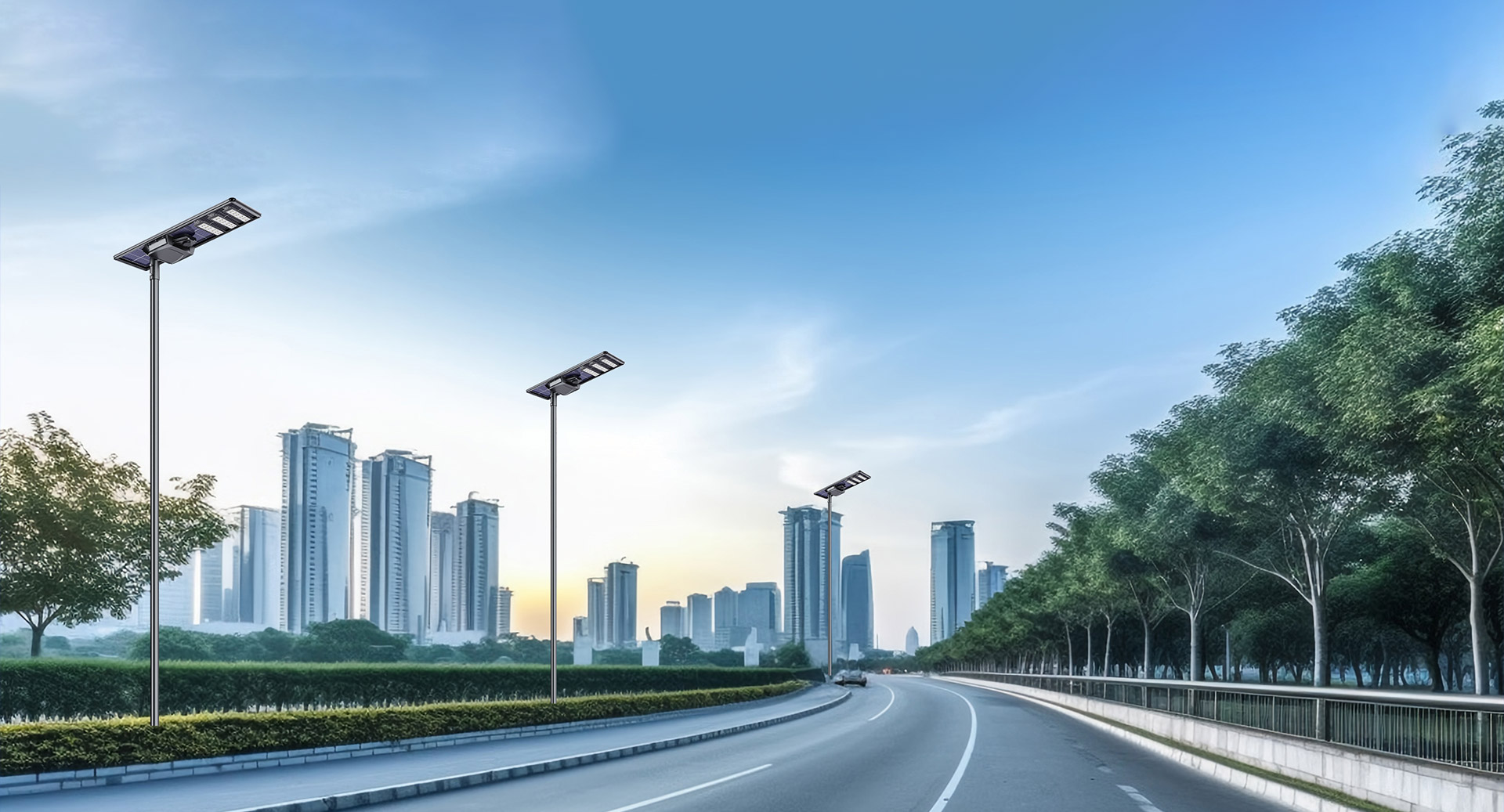 BOSUN Lighting all in one solar powered street light​